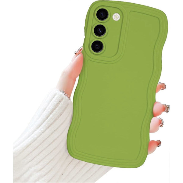 Samsung Galaxy S23 Plus Mobilskal, Krullig Vågformad Ram Flytande Silikon Flexibelt Mjukt Stötsäkert Kameraskydd Stötfångarskal