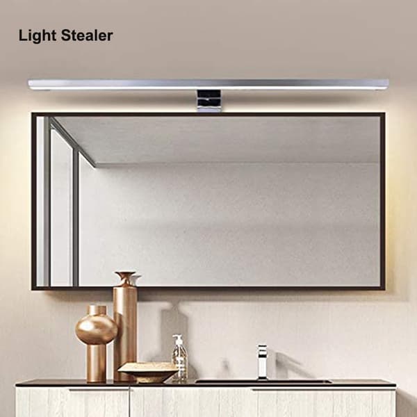 1 LED-speilbelysning baderomslys hvitt lys sminkebelysning Silver 30 cm