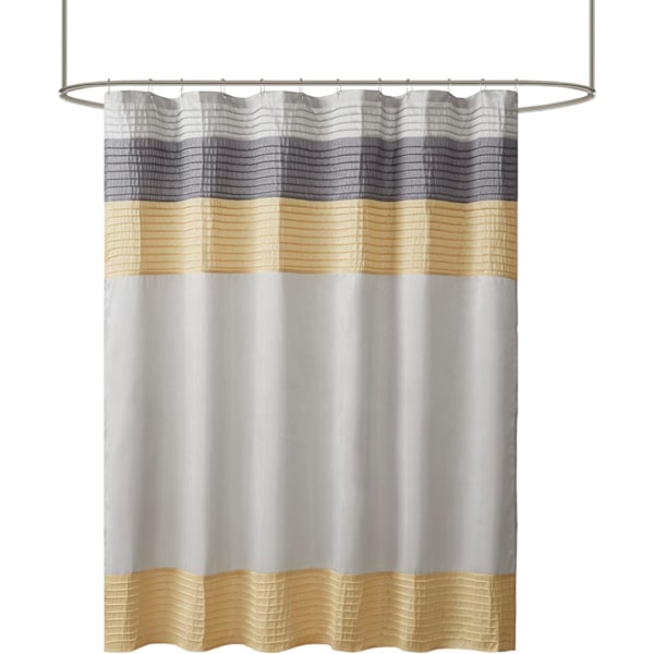 Suojusverho Faux Silk Pieced Striped Modern Microfiber Bath Curtains,180CM*180CM style 9