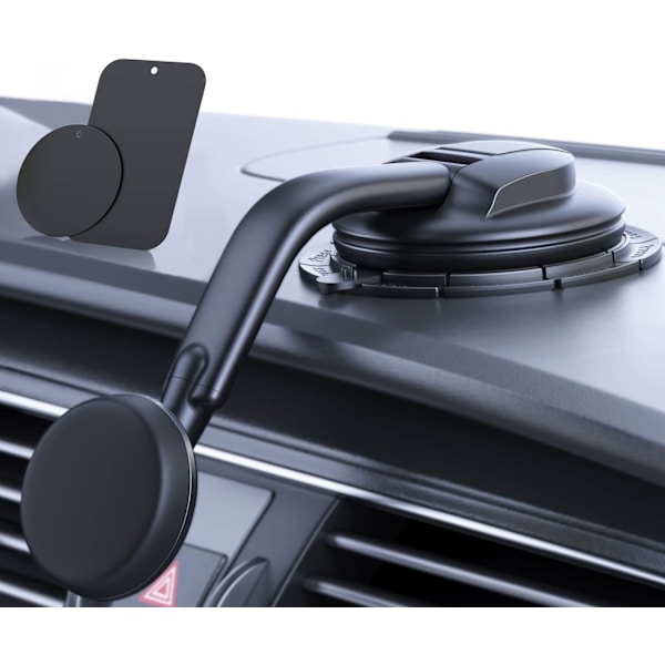 Biltelefonholder [Sterke magneter] for dashbord og frontrute Telefonholder sugekopp Egnet for iPhone Android Bilholder