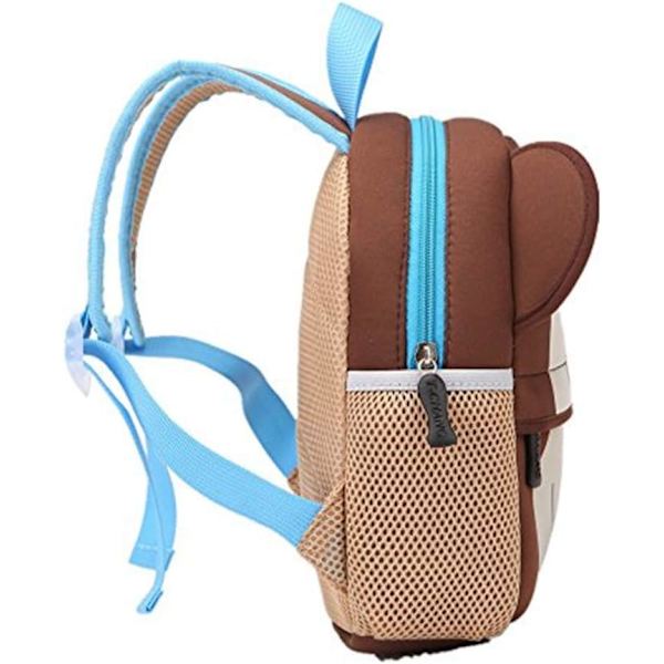 Lasten reppu, taaperoiden koululaukku, eläinaiheinen, reppu 2-8-vuotiaille Monkey 27 cm x 21 cm x 9 cm