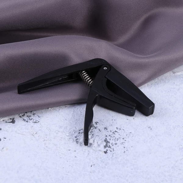 Profesjonell Ukulele Capo Enhånds Rask Bytte Ukulele Capo Sink Legering Gitardeler Tilbehør Black