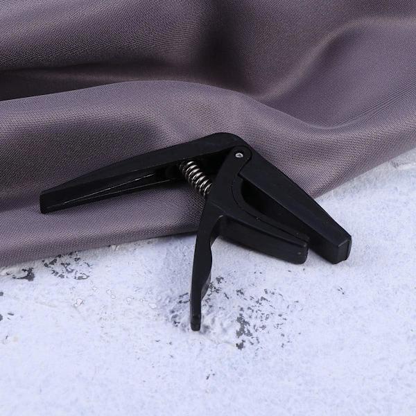 Professionell Ukulele-Capo Enhands Snabbbyte Ukulele-Capo Zink Legering Gitarrdelar Tillbehör Black