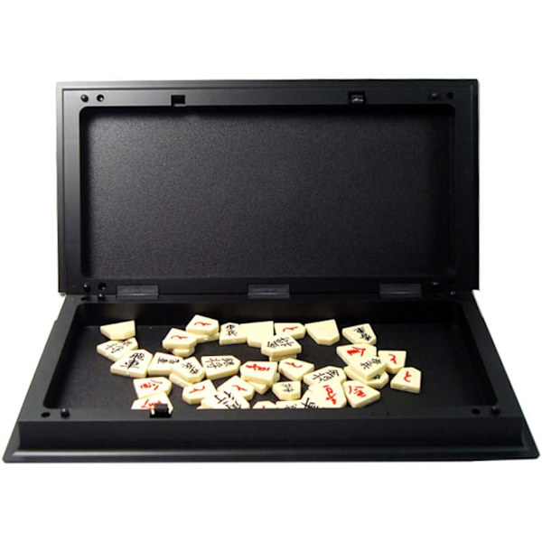 Shogi Japansk schack magnetiskt resespel set-9,8 tum, bärbart hopfällbart brädspel, pedagogiska leksaker/gåva 9.84 x 9.84 x 0.79 inches