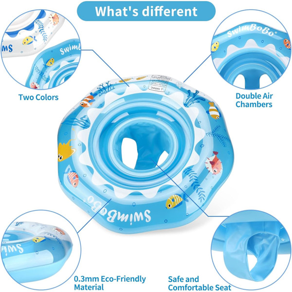 Baby Svømme Float Oppblåsbar Baby Svømme Ring Med Sete For Spedbarn/Småbarn 6-36 Måneder, Barn Livbøye