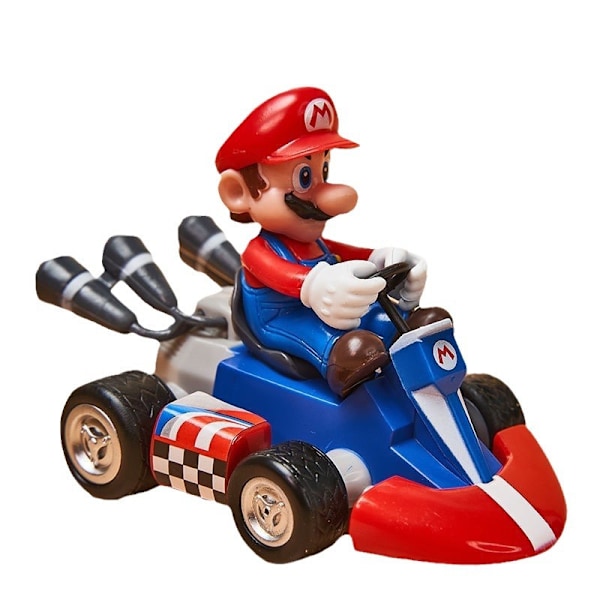 Super Mario Bros Kart Dragbil Racerfigurer Leksaker Barn Pojkar Flickor Födelsedagspresenter