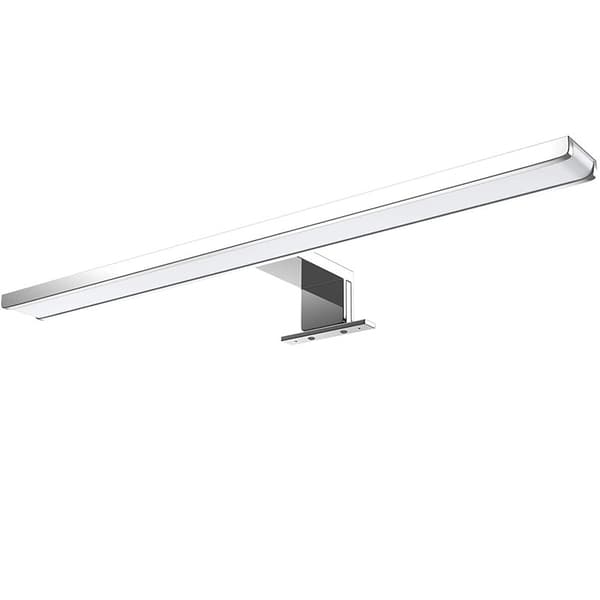 1 LED-speil lys baderomslys hvitt lys sminke lys Silver 60cm