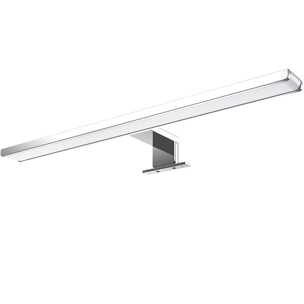 1 LED-spejlbelysning til badeværelse, hvidt lys, makeup-lys Silver 60cm