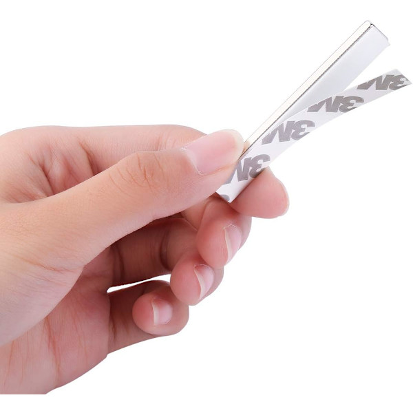 10 st rektangulära neodymmagneter 60x10x3 mm med 3M självhäftande tejp, magneter med självhäftande film, för DIY, kök, källare, byggnad