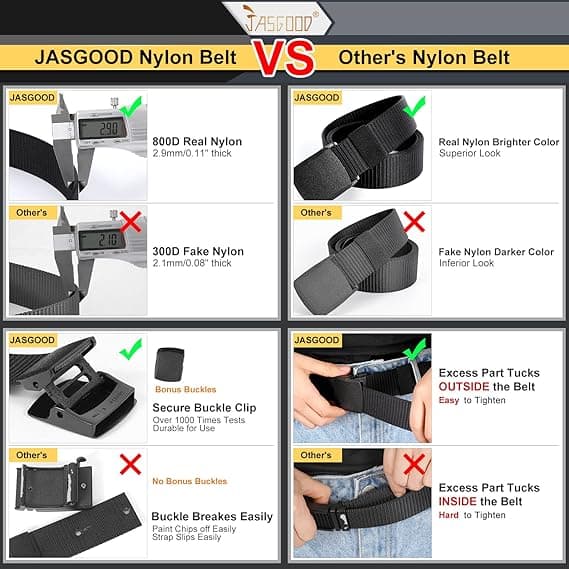 Nylon Canvas Andningsbar Militär Taktisk Män Midjebälte med Plastspänne