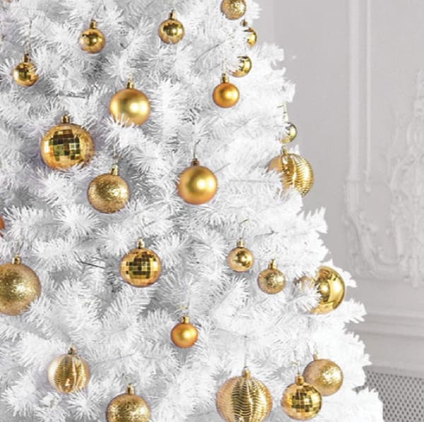 36 stk. knusesikre julekulepynt Perfekte glitterkuler, juletrepynt juledekorasjoner