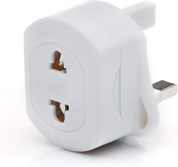 Reiseadapter EU TIL UK, Hvit Plugg For Barbermaskin/Tannbørste