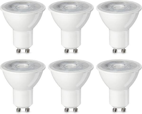 LED GU10 Spotlight Lampa, Varmvit, Ej Dimbar - 6-pack