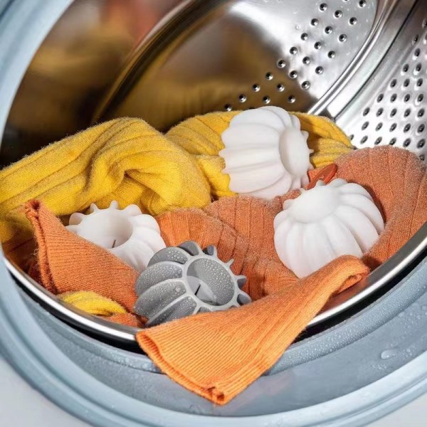 Återanvändbar tvättboll i silikon – rengöringsverktyg för kläder och hår, hårborttagare för husdjur, katthårfångare och torkboll för tvättmaskiner (grå)