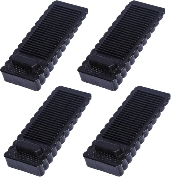 Dörrstopp i Gummi, 4-pack Halkfria Slitstarka Dörrstopp Grindstopp Stapelbara Dörrstopp