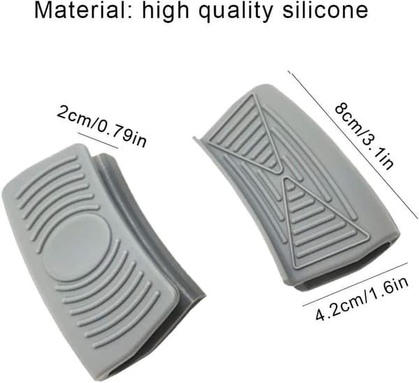 Par Silicone Grythandsksklämma Hållbar Grythandsksklämma