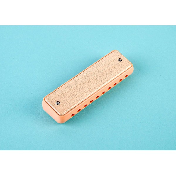 Blues Harmonica | 10-hulls treharmonika i tre for barn, jenter og gutter Orange 1.7 x 1 x 5.7 inches