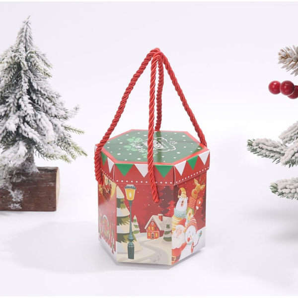 20/30 st Julklappsaskar Julaftons Presentaskar, Julbords Presentaskar, Jul Papper Godisaskar