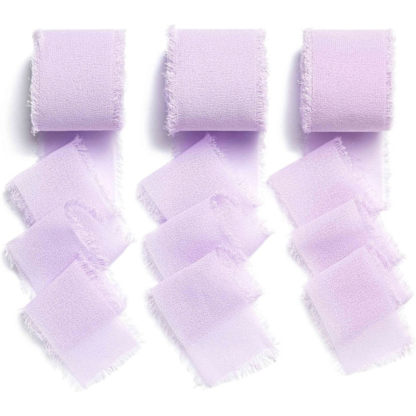Bånd Bred Gavebånd Bryllup Dekorativt Bånd Buket Gavebånd Light purple