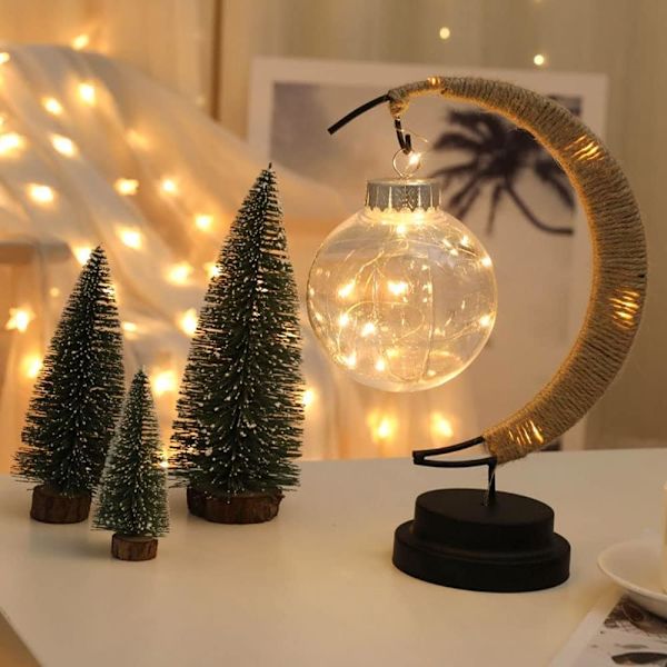 Lunar Lamp Smart Nattbordlampe USB-drevet LED Månelampe Henge Minne Månelampe, Soverom Nattbord Dekor