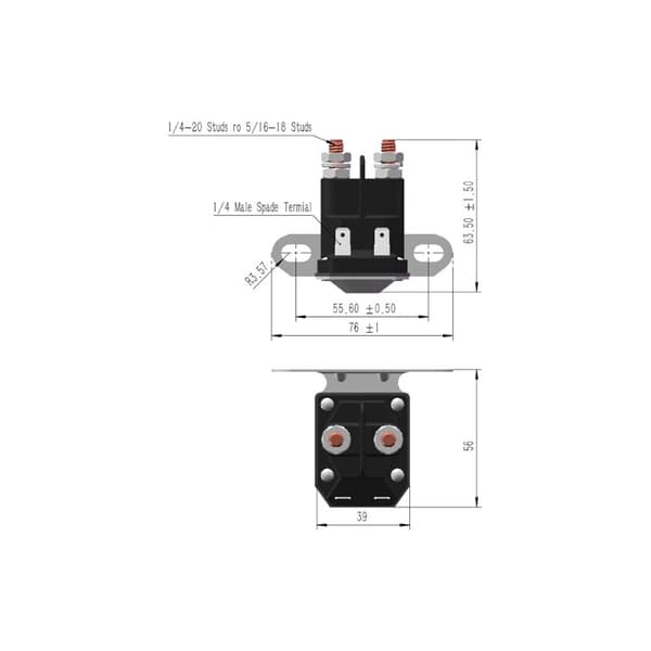 1 st DC 12V Aluminium ABS Koppar Startrelä Solenoid Gräsklippare för MTD 725 04439B