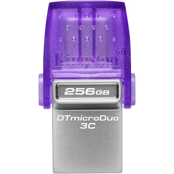 Kingston DataTraveler microDuo 3C USB-minnepinne 256GB USB Gen 3 Type-C og Type-A - DTDUO3CG3/256GB 256G