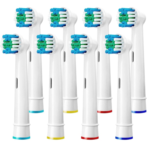 Tandbørstehoveder kompatible med Braun Oral B elektriske tandbørster (pakke med 8)