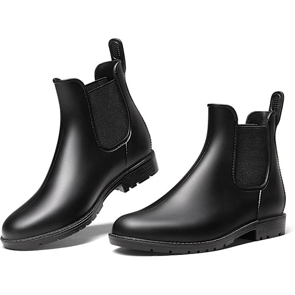 Wellington Stövlar Kvinnor och Män Ankel Dam Stövlar Korta Chelsea Boots Vattentäta Regnstövlar - Storlek 41 41