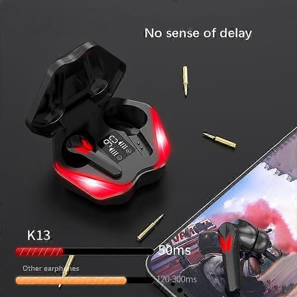 Typ A J13 Bluetooth Hörlurar Binaural In-Ear Gaming Headset Dubbelläge E-Sport Hörlurar