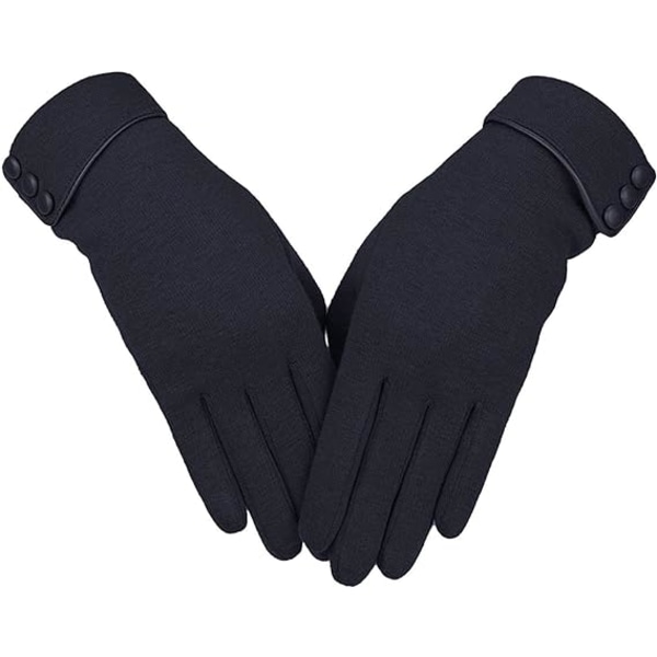 Naisten kosketusnäytölliset hanskat Lämpimät vuoratut Paksut lämpimät talvihanskat