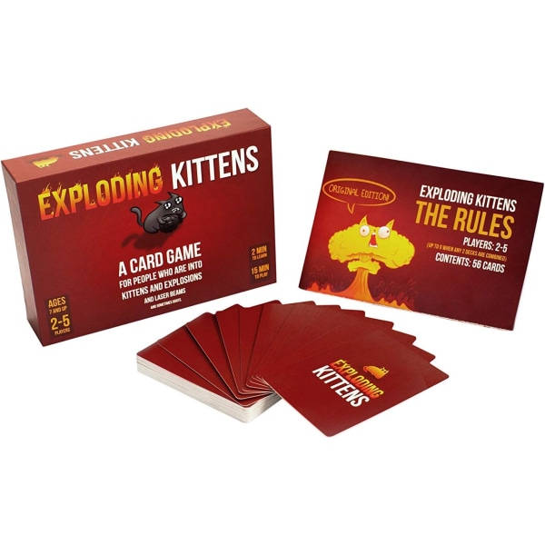 Exploding Kittens - Et russisk roulettekortspil, kortspil for voksne, teenagere og børn - 2-5 spillere 4.41 x 6.38 x 1.5 inches