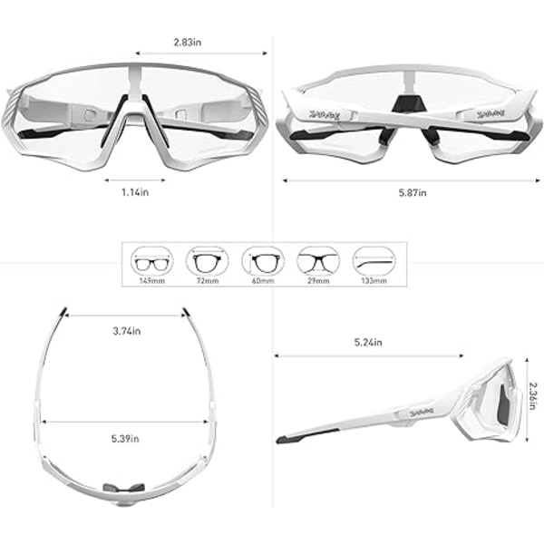 Cykelbriller Fotochrome Solbriller MTB Mountainbike Cykel Unisex color 3 13.31 millimeters