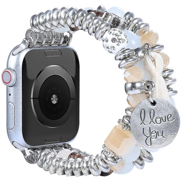 Smyckespärlor för Apple Watch 7654321 Smart Watch Utsökt armband