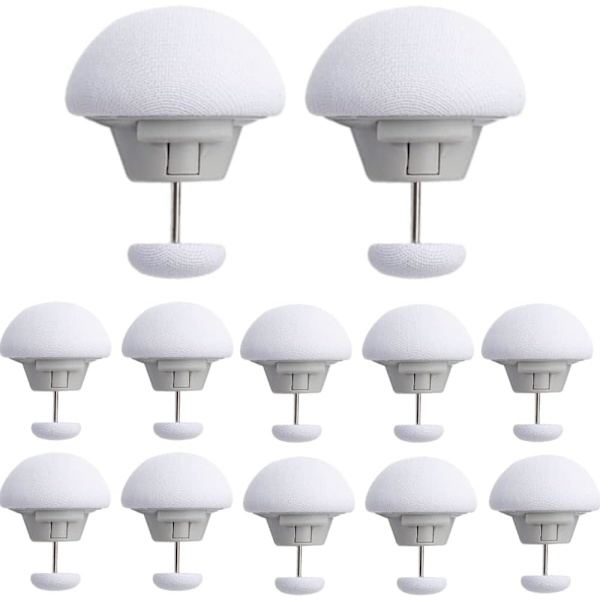 12 stk. Svampe Dyneclips Non Slip Holding Clips Quilt Holder Fixator, til tæppe Sengelagen Gardin Madrasscovers