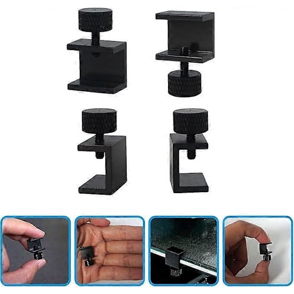 Stykker 3D Printer Bed Clip, 3D Printer Glas Bed Spænde Tilbehør til Ender 3s 3 Pro, 5 Pro, CR-20 Pro, CR-10S Pro