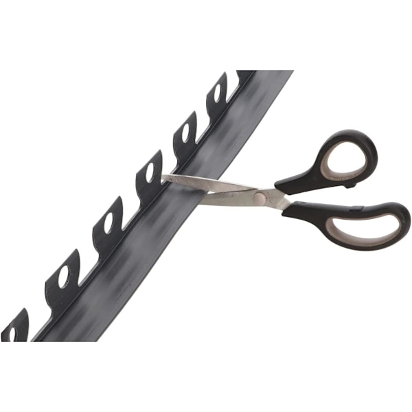LineBorder - Flexibel gräskant - Plast - 30 pinnar - Längd: 10 m - Höjd: 5 cm - Grå