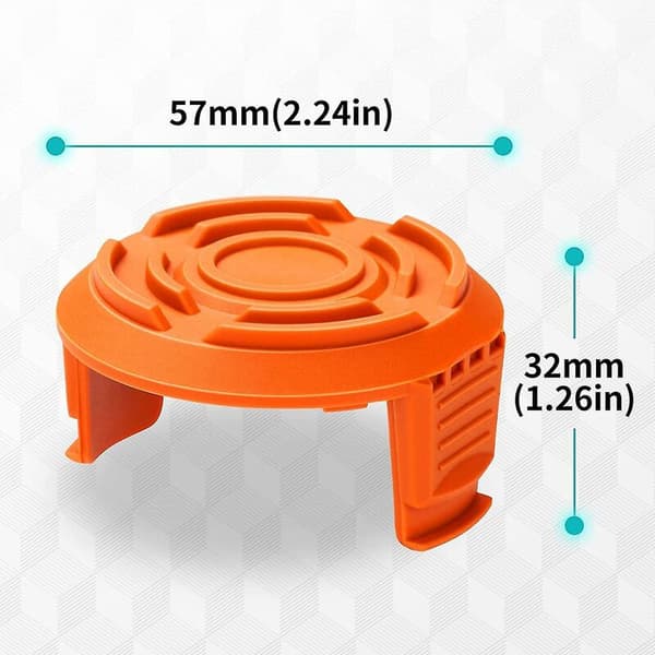 Ersättningsspolkapslar för Worx Gräsklippare och Trimmers (3-pack)