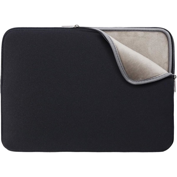 15 Tommer Laptop Sleeve 15\" Beskyttende Blød Taske Polstret Cover Bærende Computer Taske Kompatibel med 15.4\" Computer (Grå)