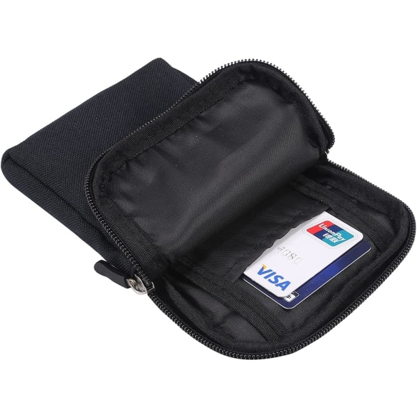Mobiltelefon Skulderholster, Mobiltelefon Bælteklips Holder, Skulder Messenger Taske Lynlås Kryds black Large size