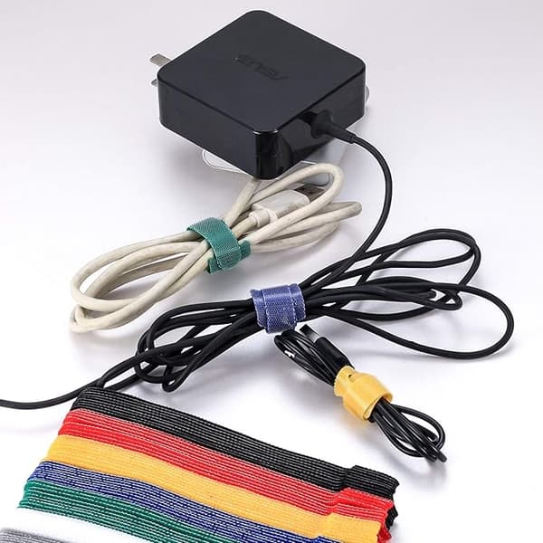 70 st kabelbindare återanvändbara, kabel kardborreband, för hemmet