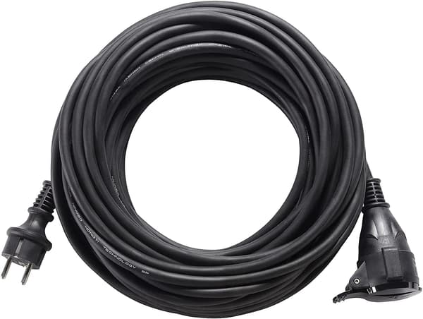EXF1016RN7251IP-PX Forlængerledning, 3000 W, 230 V, Sort, 10 m