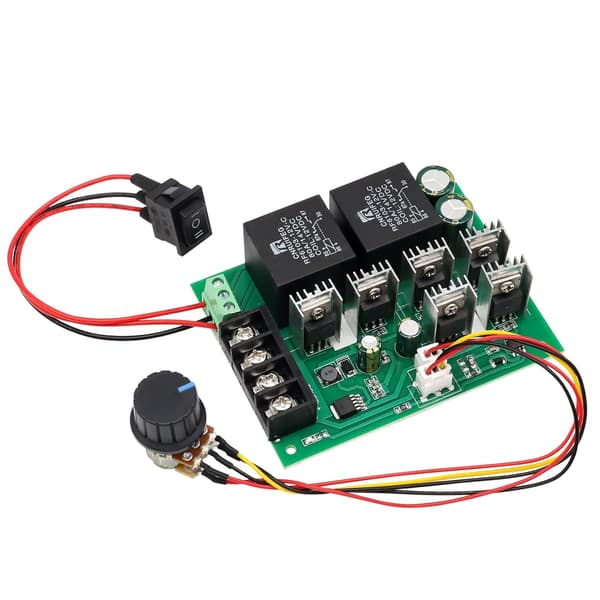 DC-motorstyring, DC 9-50V 40A DC reversibel hastighetskontroll motorhastighetsstyring 12V 24V 36V 48V 2000W
