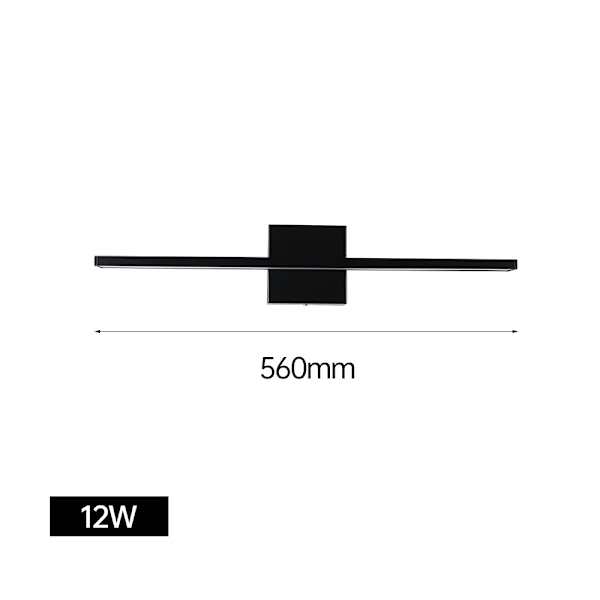LED-spejllampe til badeværelse, badeværelseslampe til væg, spejlampe til badeværelse White light 56cm