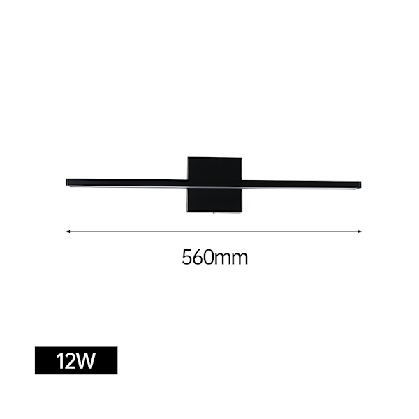 LED-spejlys til badeværelse, badeværelseslampe til væg, spejlampe til badeværelse Warm light 56cm