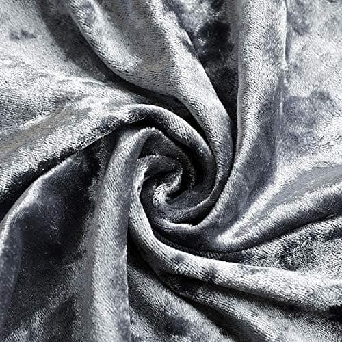 4 st tjocka sammetsstolar överdrag matstolar överdrag elastiskt stretch stolsöverdrag Dark Gray 4pcs