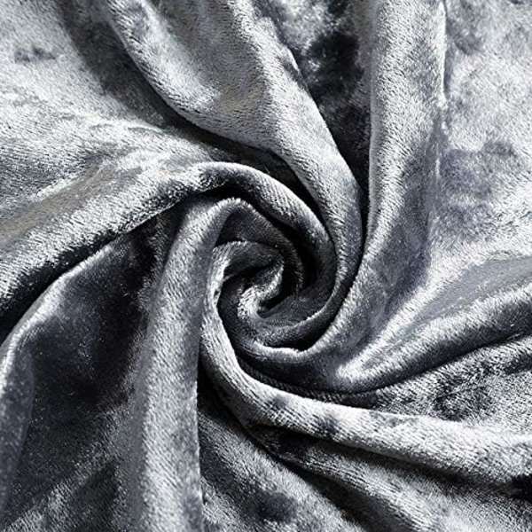 4 stk. tyk fløjlsstolbetræk spisebordsstolbetræk elastisk strækbar stolbetræk Dark Gray 4pcs