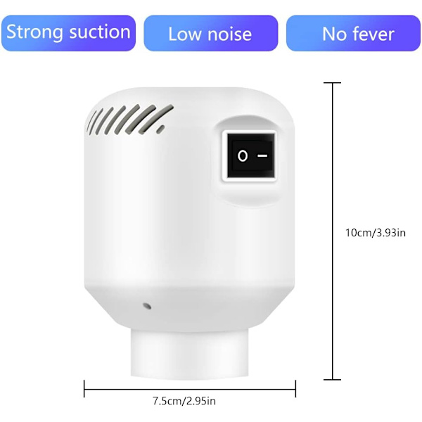 Sähköinen ilmapumppu tyhjiöpusseille, pakkauspussien ilmapumppu 55W 220V, PA 45000 ilmapumppu (1 kpl)
