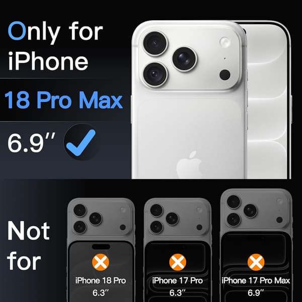 2-pack matta skärmskydd för iPhone 18 Pro Max, antireflexskyddsfilm