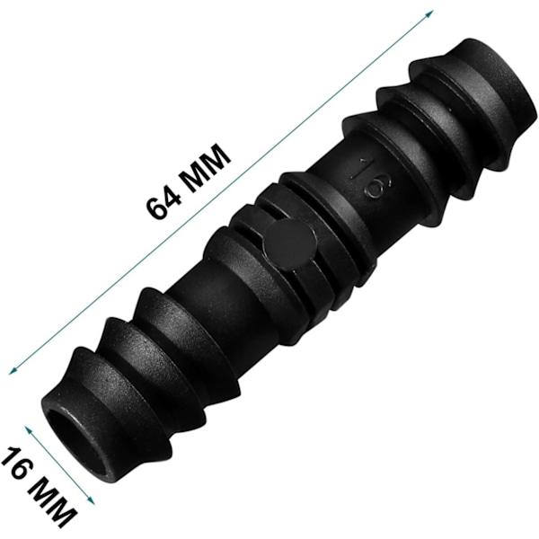 Rörkopplingar för 16 mm bevattningssystem