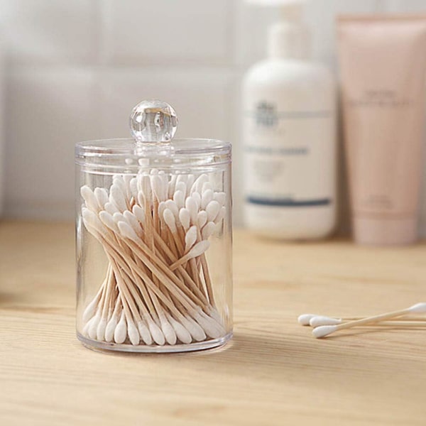 Dispenser Apotekerkrukker Badeværelse, Holder Opbevaringsbeholder Klar Plastikkrukke